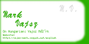 mark vajsz business card